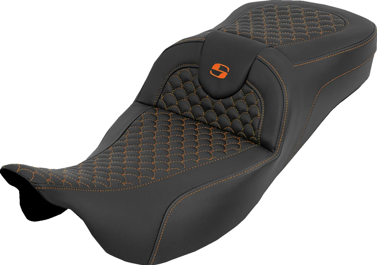 SADDLEMEN Extended Reach RoadSofa Seat for Motorcycle (w/o Backrest)