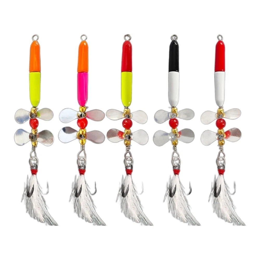 Fishing Lure Mine Shape 6cm/8.1cm/8.3cm with Rotating Vanes