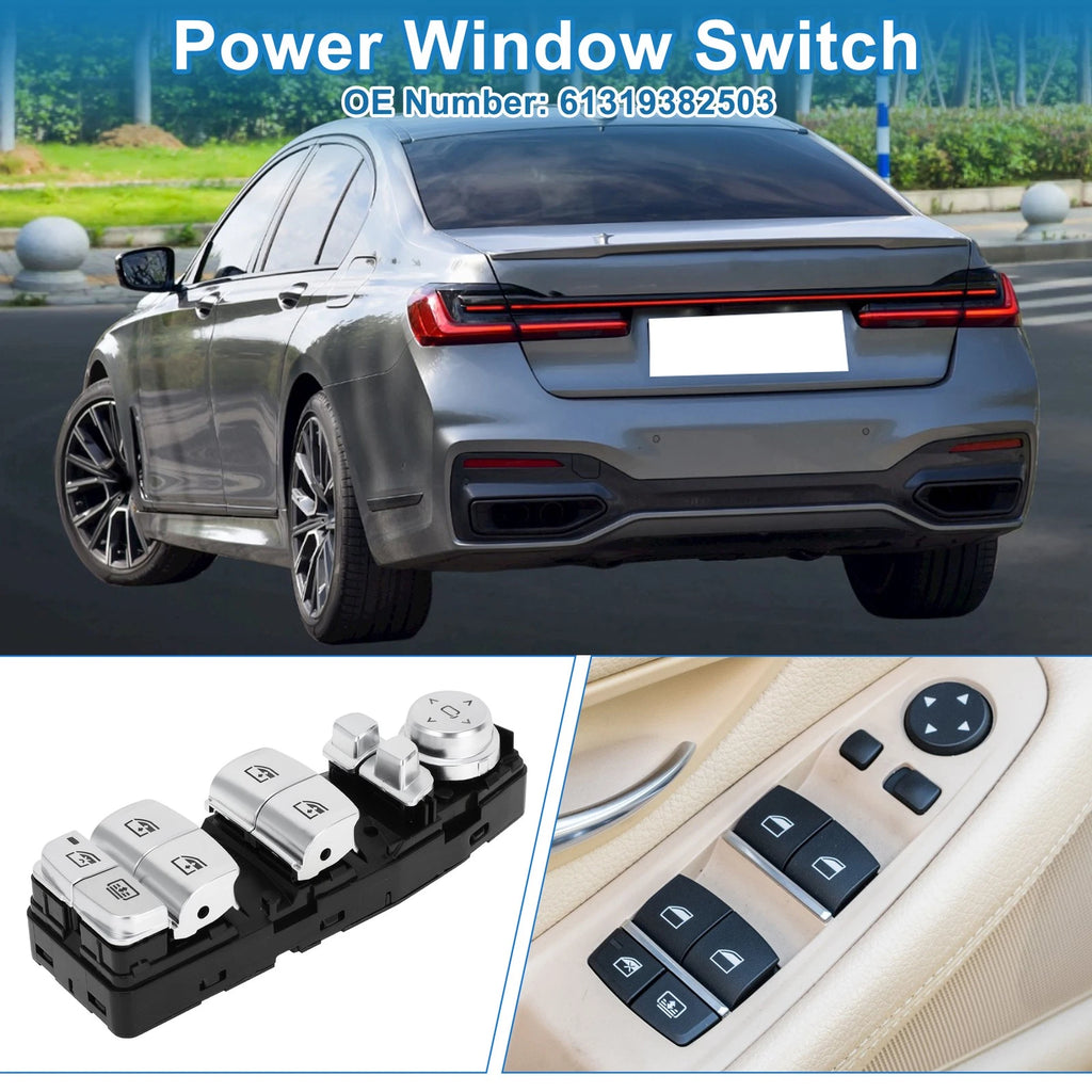 Power Window Switch for BMW 740e xDrive (2016–2020) No. 61319382503