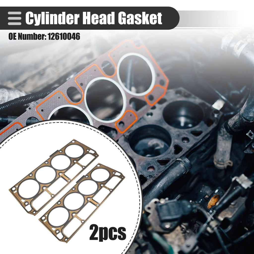 2 Pcs Cylinder Head Gasket for Cadillac Escalade (2007–2014) No. 12610046