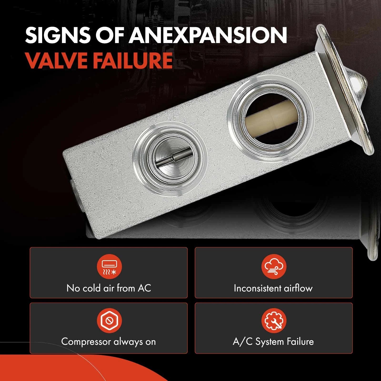 A/C Expansion Valve for Jeep XJ Cherokee, MJ Comanche (1991–1996)