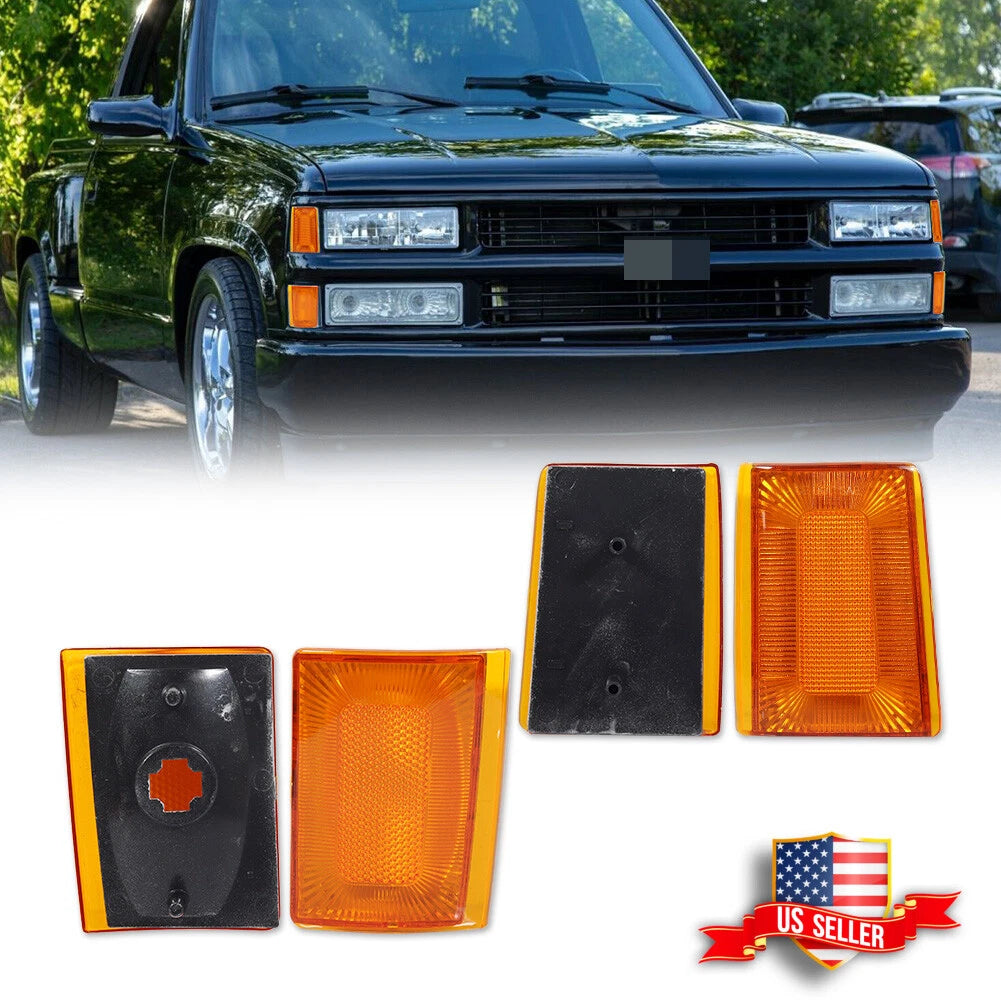 Amber Side Marker Lights for Chevrolet C/K 1500 2500 3500 Suburban Blazer (1988–1993)