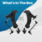 Set of 4 Front Lower Control Arms & Sway Bar End Links for Highlander (2008–2019)