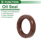 Set of 5 Oil Seal Rotary Shaft Seal FKM Rubber 20x28x5mm