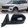 Left Side Mirror for Ford Explorer (2020–2024) w/Camera, Memory, Blind Spot, 15 Pin