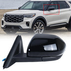 Left Side Mirror for Ford Explorer (2020–2024) w/Camera, Memory, Blind Spot, 15 Pin