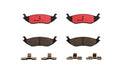 Set of 4 Rear Brake Pads for Chrysler Aspen Dodge Ram 1500 Durango (2007–2009)