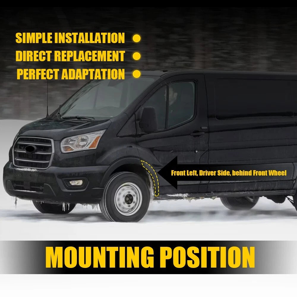 Left Driver Side Fender Flare Molding for Ford Transit 150/250/350 (2015–2019)