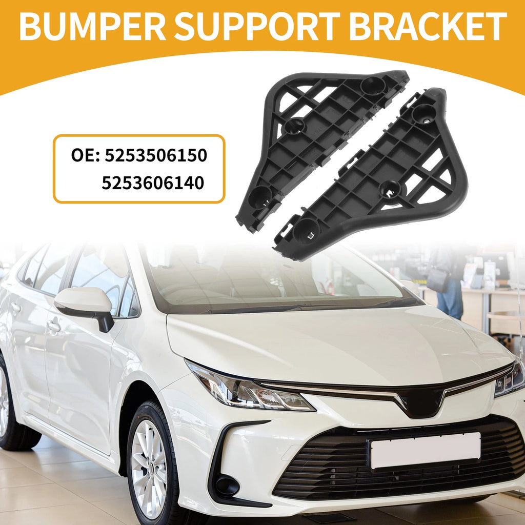 Set of 2 LH RH Front Bumper Support Brackets for Toyota Camry Aurion (2012–2014)