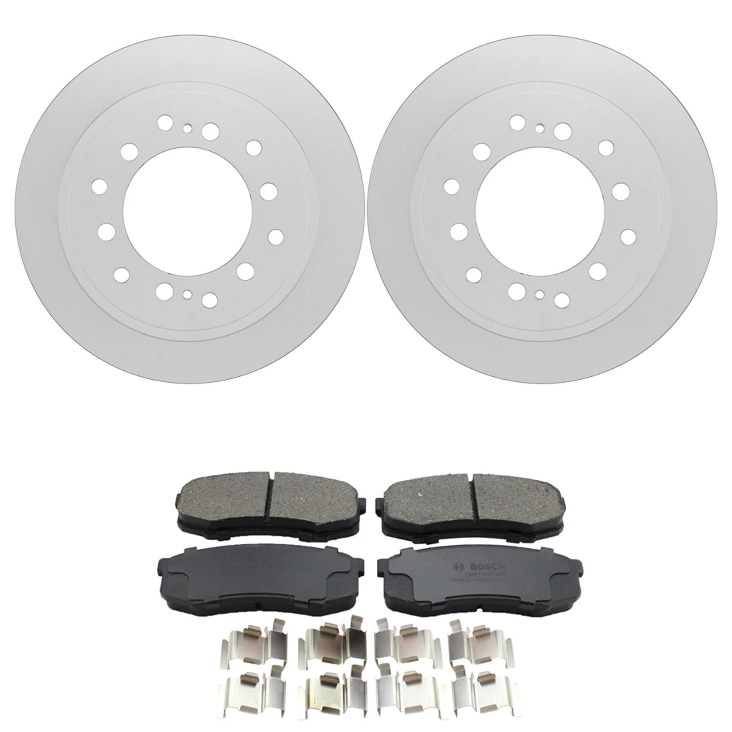 Bosch QuietCast Rear Rotors & Ceramic Brake Pads for 4Runner FJ Cruiser (2003–2023)