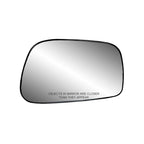 Replacement Passenger Side Door Mirror Glass Assembly w/o Heat