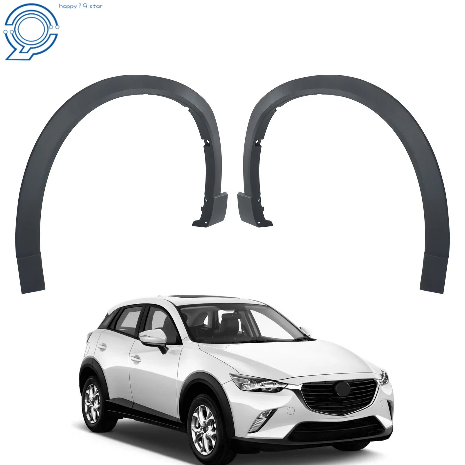 Set of 2 Wheel Lip Fender Flares for Mazda CX-9 (2016–2023)