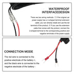 Handlebar Mounted Motorcycle Charger with High Efficiency Ports for Motorcycles