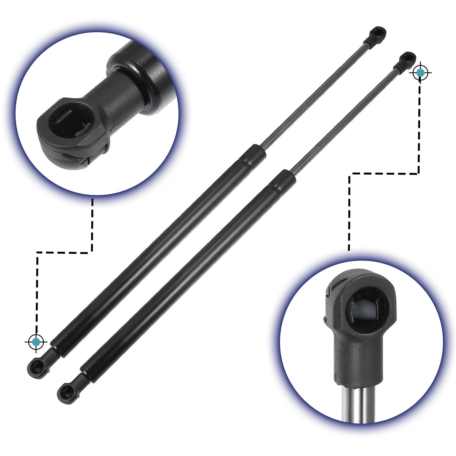 2 Pcs Rear Hatch Liftgate Gas Lift Supports No.689500W170 for Toyota Corolla (2014–2019)