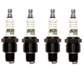 Set of 4 Spark Plugs for Fiat Ford Peugeot Mercedes Citroen Renault (4CYL)