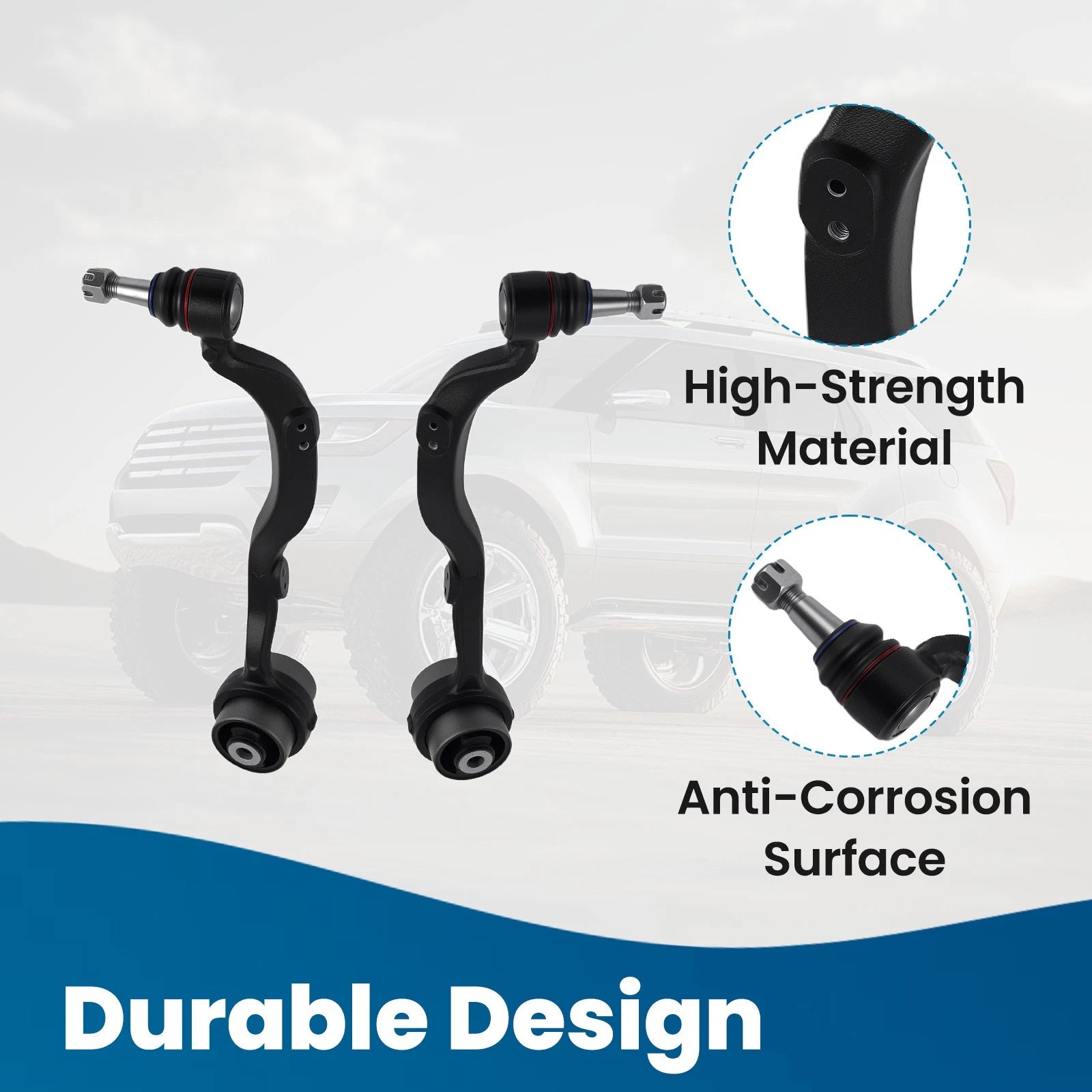 16pc Control Arms Kit & Tie Rods for Lexus LS460 (2007–2017)
