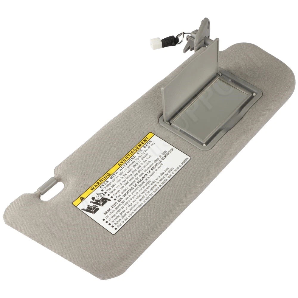 Sun Visor for Hyundai Sonata (2006–2008) Gray with Lighted Feature