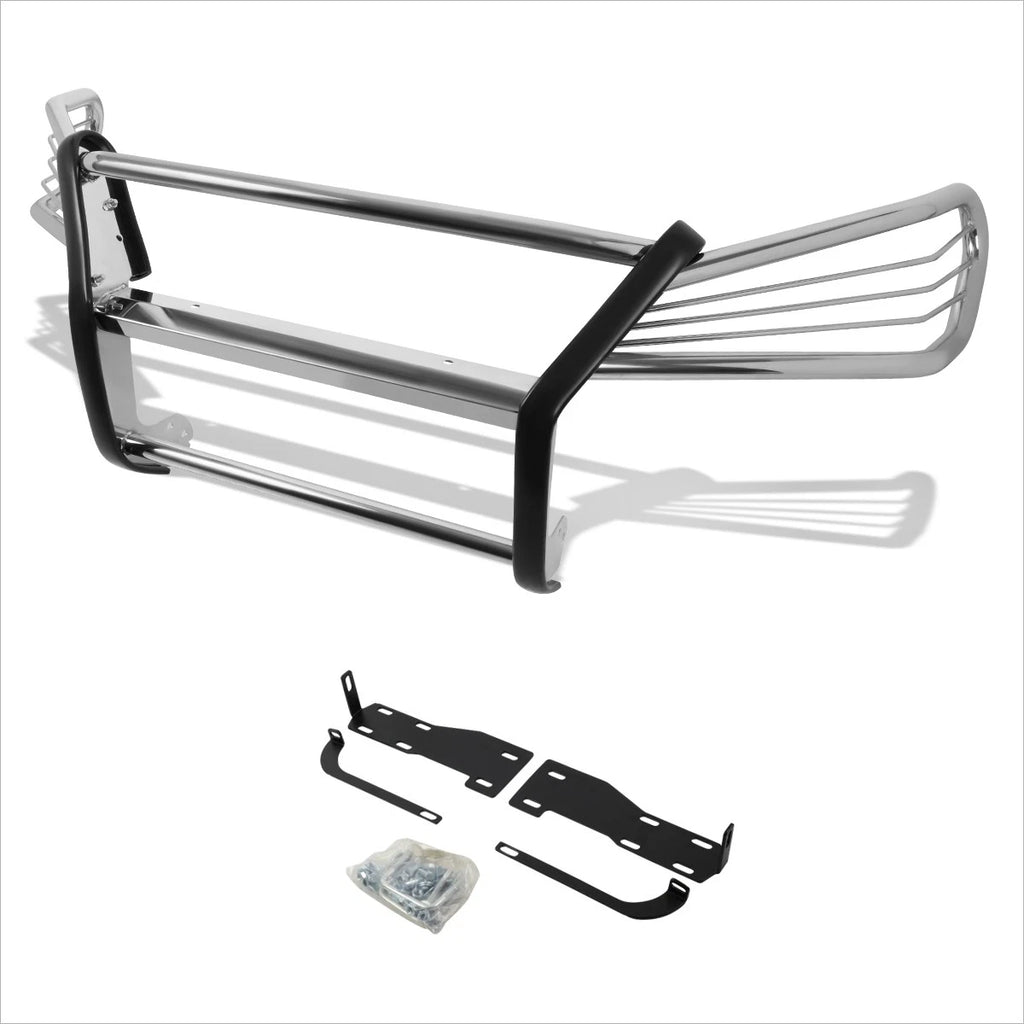 Front Grille Shell for Kia Sedona (2015–2018) - Black Frame, Meshed