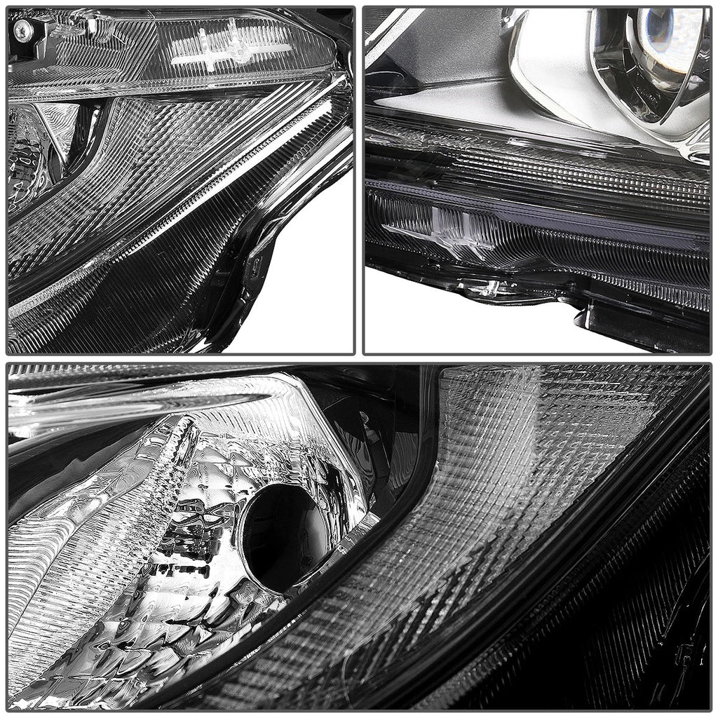 LED Tube Projector Headlight Lamp for Honda Civic (2016–2020) - Driver Side, Chrome