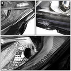 LED Tube Projector Headlight Lamp for Honda Civic (2016–2020) - Driver Side, Chrome