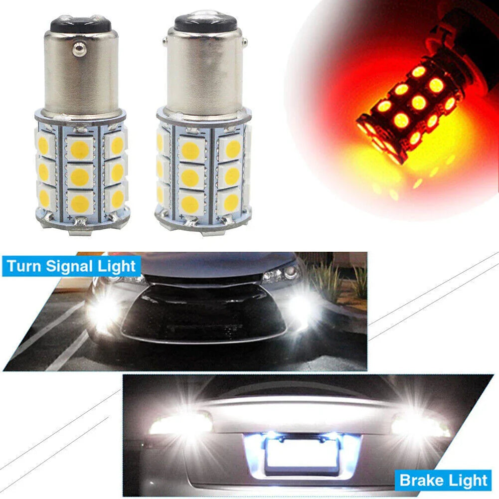 27 x SMD BA15D Red Bulbs for Cabin Marine Boat Interior Lights