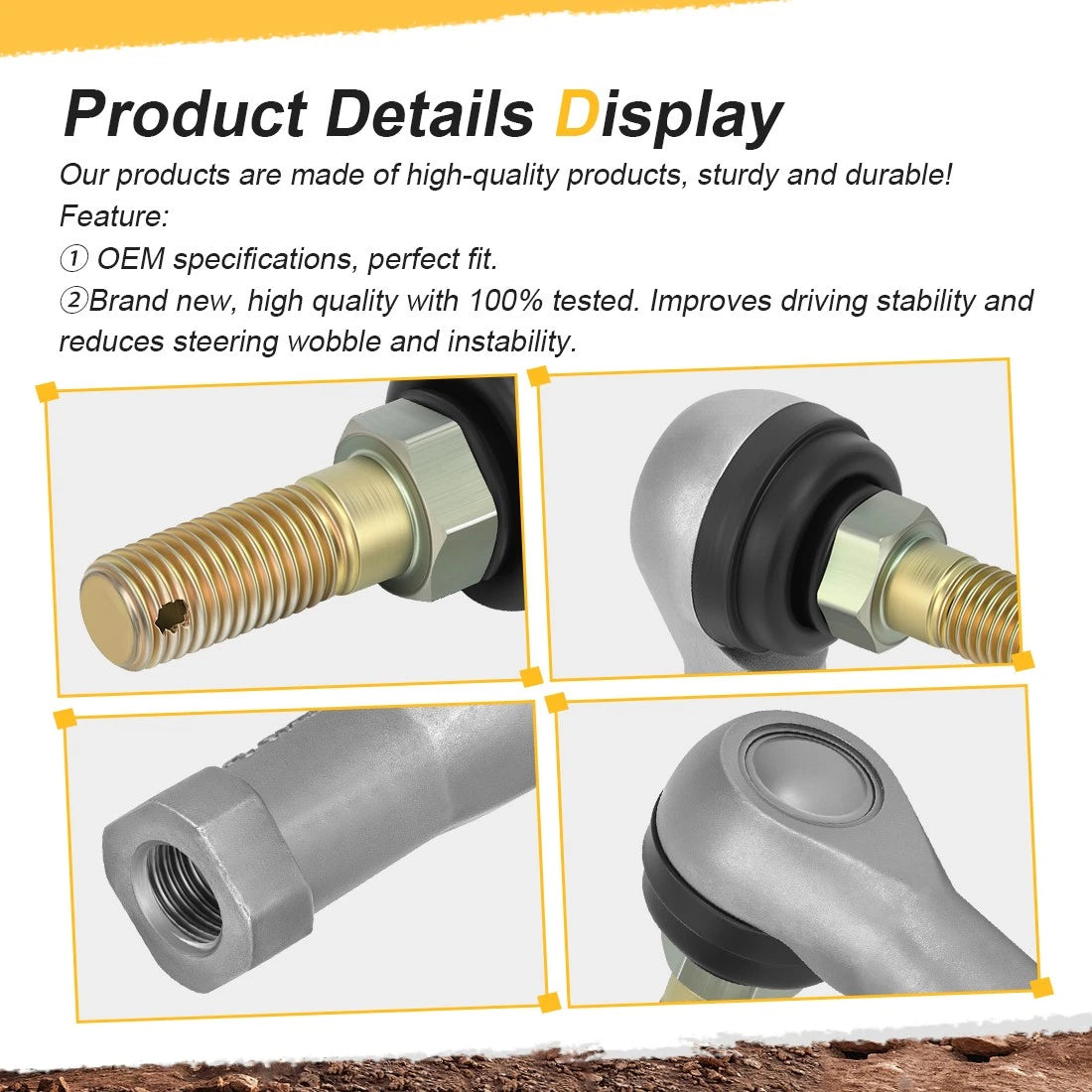 Tie Rod End Kit for Polaris Trail Boss Blazer Big Boss 250 Sport 400L (1990–2006)