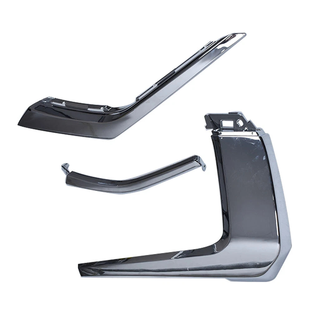 Set of 2 Front Bumper Chrome Trim Molding for Mitsubishi Outlander (2016–2020)