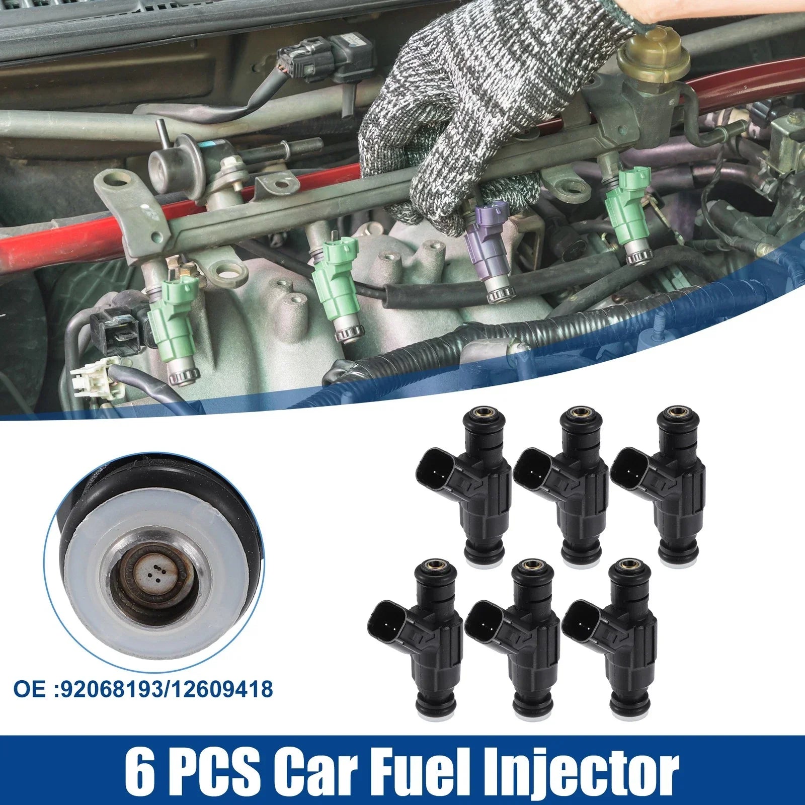 6 x Fuel Injector Nozzles for Chevrolet Equinox 3.6L (2008-2009)