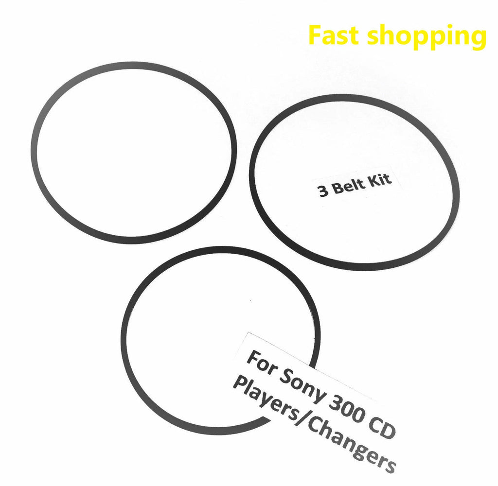 3pcs Belts for Sony CDP-CX300/CX350/CX355/DVP-CX777ES/CX985V