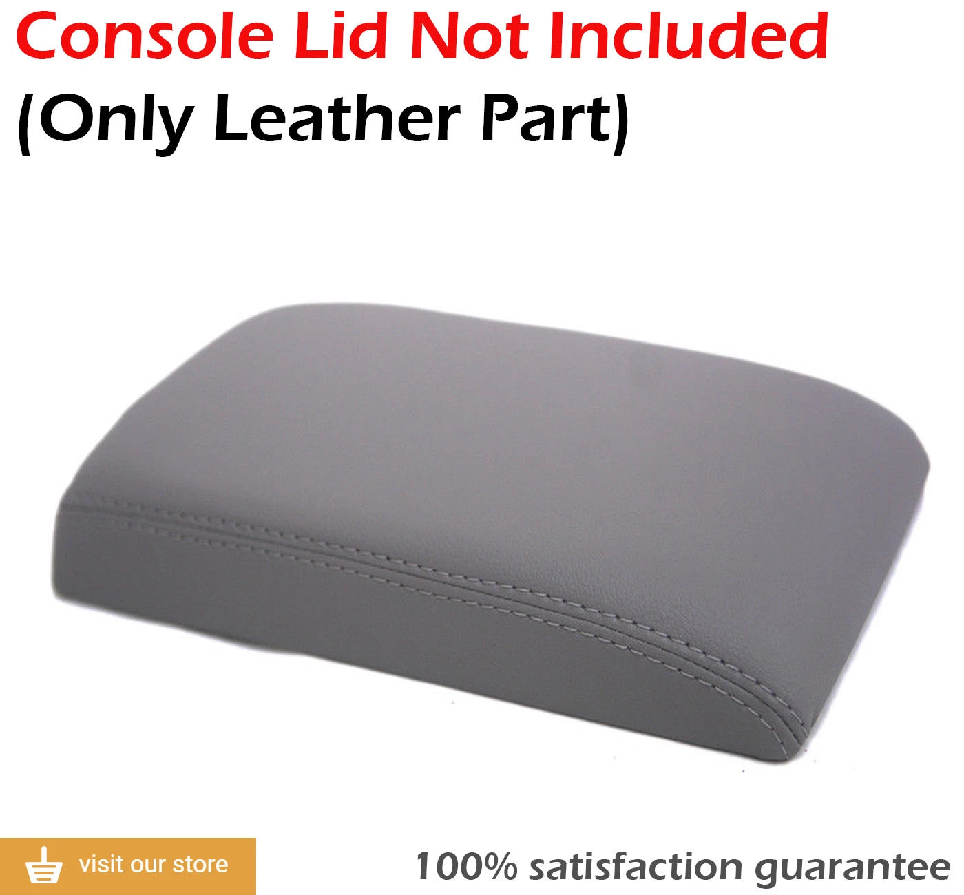 Center Console Armrest Cover for Volkswagen Passat (1998–2005) Gray Leather