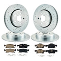 Ceramic Brake Pads and Front Rear Brake Rotors for Dodge Durango (2011–2017)