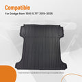 5.7FT TPE Bed Mat for Dodge Ram 1500 (2019–2025) Black Waterproof Anti-Slip