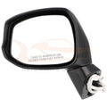 Power Door View Mirror Driver Side Textured Black for Honda Civic (2012–2014)