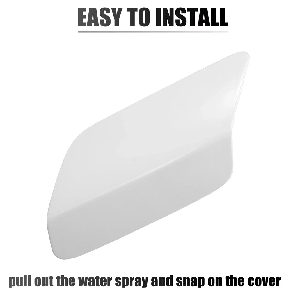 Front Left Bumper Headlight Washer Nozzle Cover Cap for BMW E92 E93 White