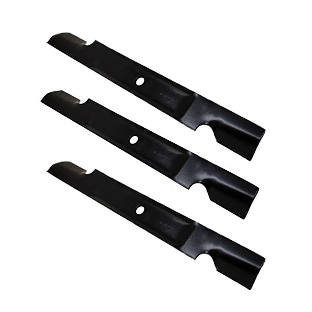 3 Notched Mower Blades for Exmark Quest 54" Deck (XHT B1TR3201)