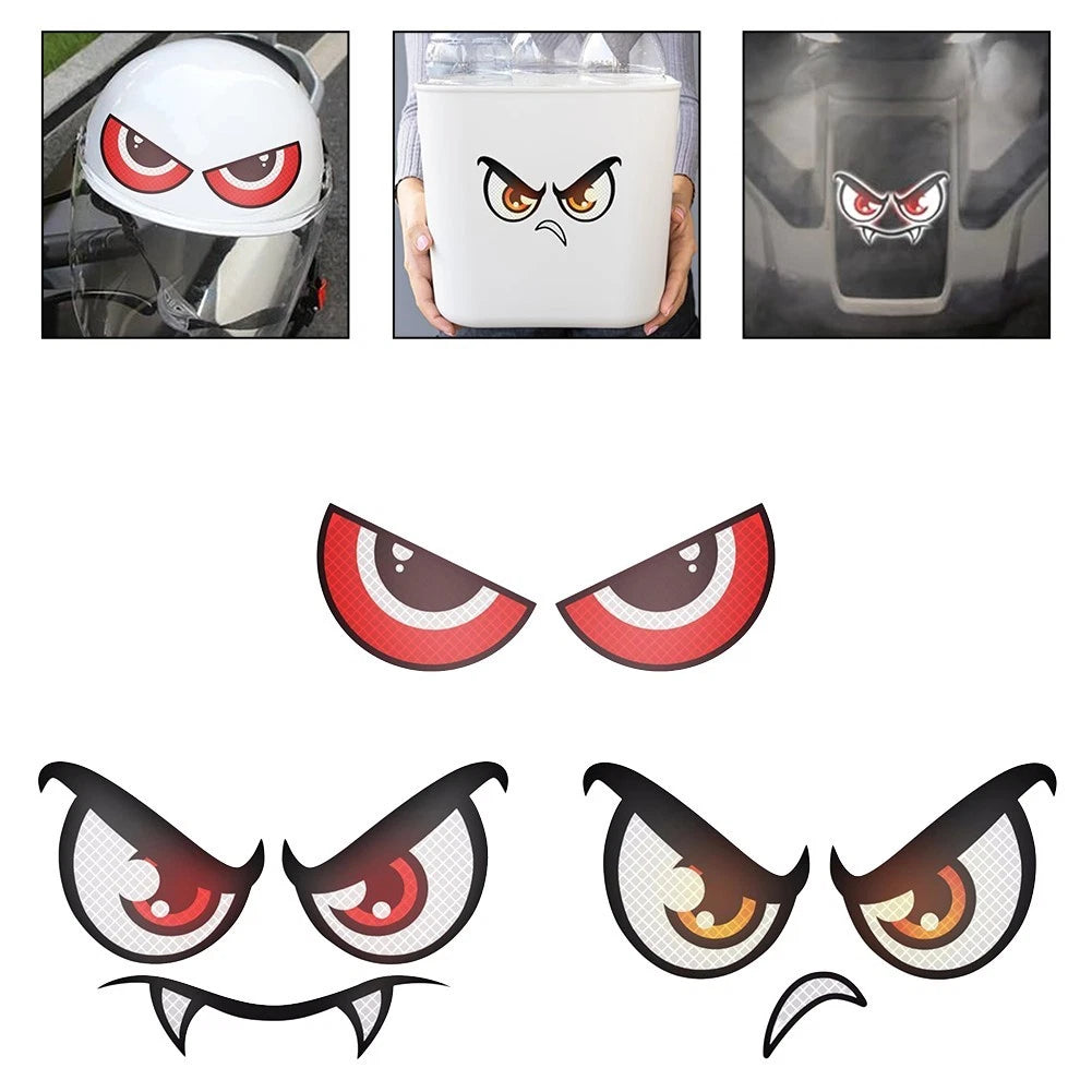 Set of 2 Reflective Eyes for Lawn Mower Accessory