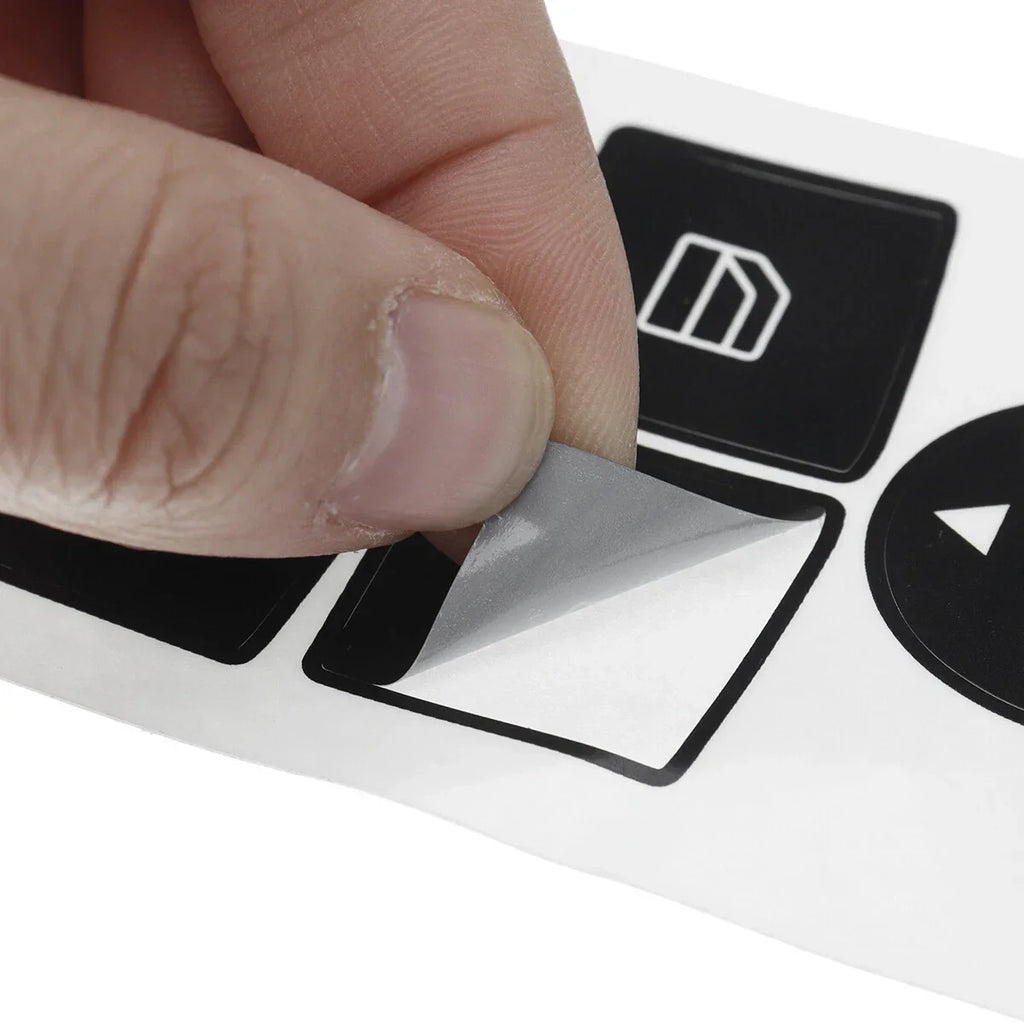 Black Window Switch Button Sticker Decal for Mercedes Benz (2007–2014)