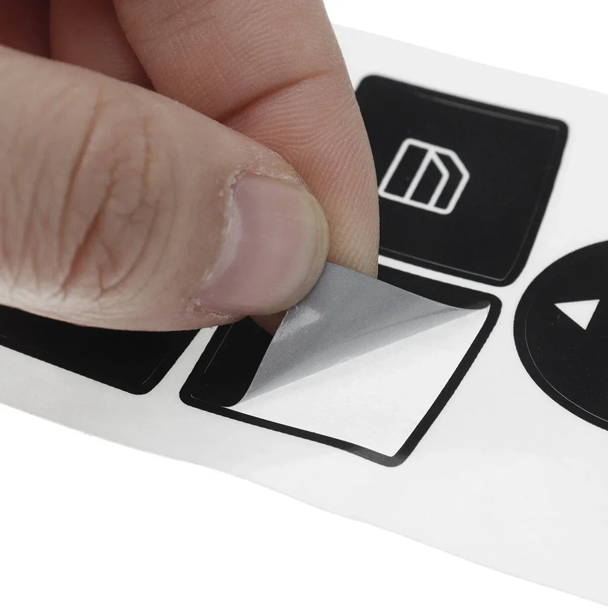 Black Window Switch Button Sticker Decal for Mercedes Benz (2007–2014)