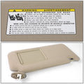 OE Style Interior Beige Right Passenger Sun Visor for Toyota Venza (2009–2016)