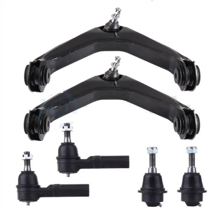 Set of 6 Front Control Arm Ball Joints & Tie Rod Ends for GMC Sierra 2500 3500 HD (2007–2019)