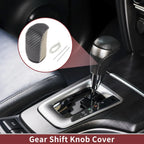 Gear Shift Knob Cover for Dodge Journey (2011–2020) Black Beige Faux Leather