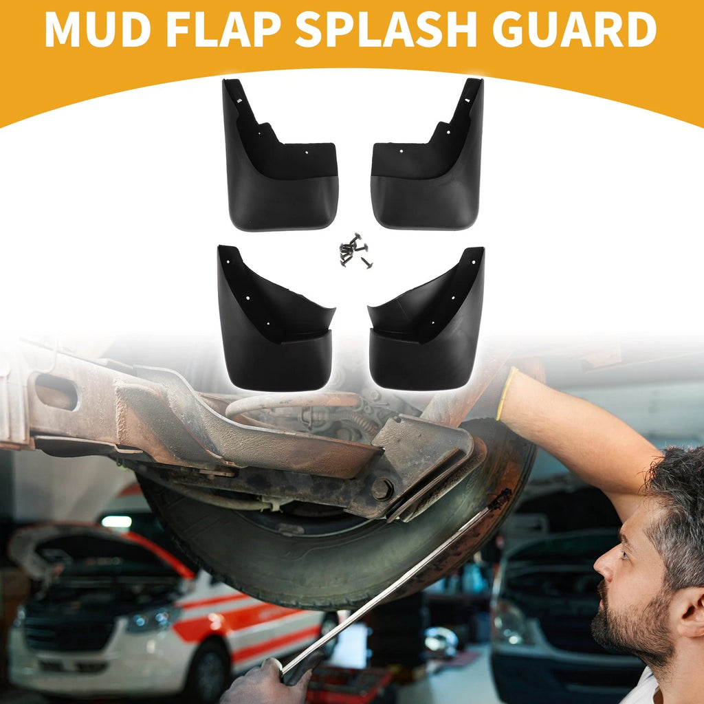 Mud Flap Splash Guard Set for Ford Fiesta (2005–2008)