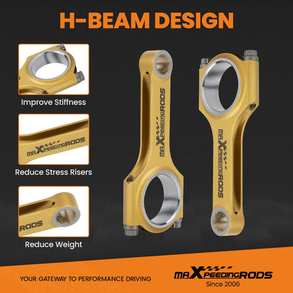 H-Beam Connecting Rods for Subaru Impreza STI (2001-2007) 5.137"