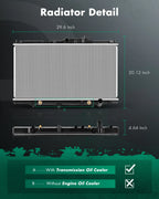 1494 Aluminum Radiator for Honda Accord (1994–1997) & Acura CL (1997–1999)