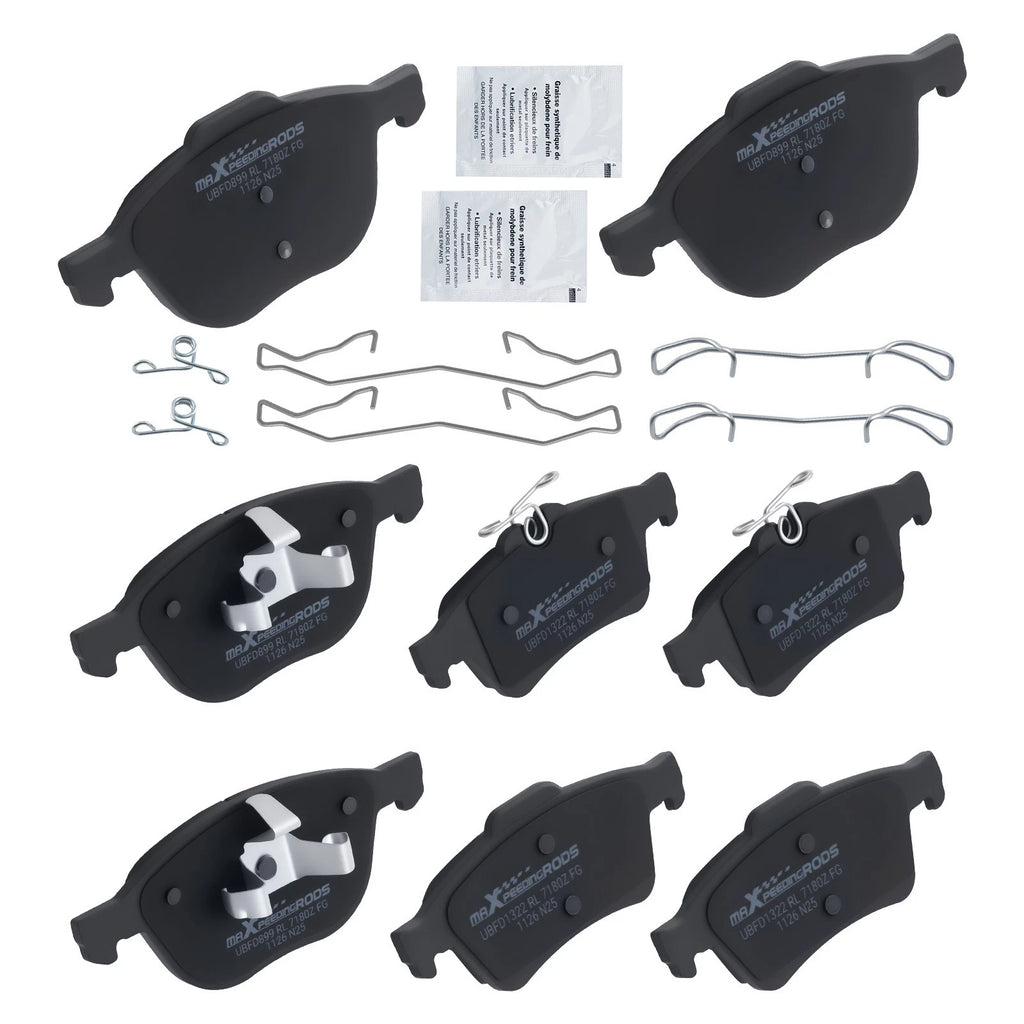 8pcs Ceramic Brake Pads Kit for Volvo C30 C70 S40 V50 (2004–2013) D1044