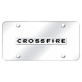Chrome Name on Chrome License Plate - Officially Licensed for Chrysler Crossfire