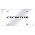 Chrome Name on Chrome License Plate - Officially Licensed for Chrysler Crossfire