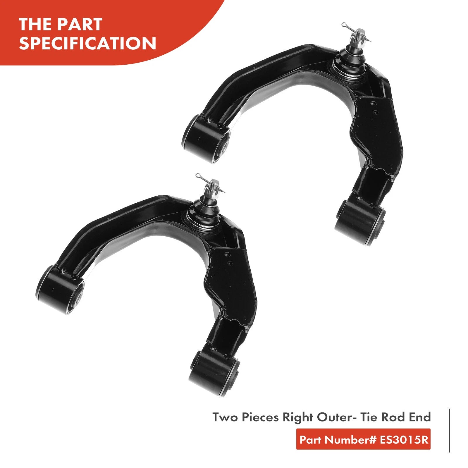 6X Front Control Arm with Ball Joint & Tie Rod End for Nissan Frontier (1998–2004)