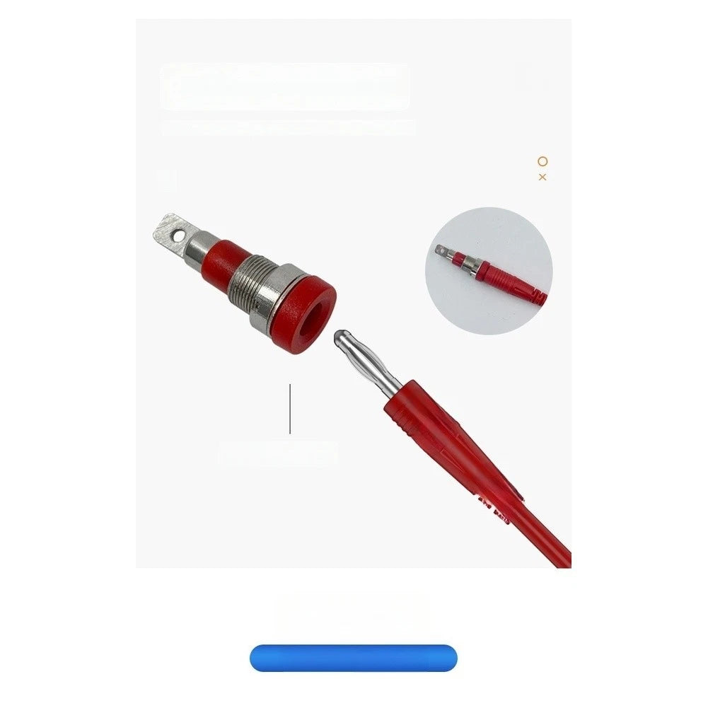 Dual Banana Test Connector for Automotive Use (4mm, Nickel Plated)
