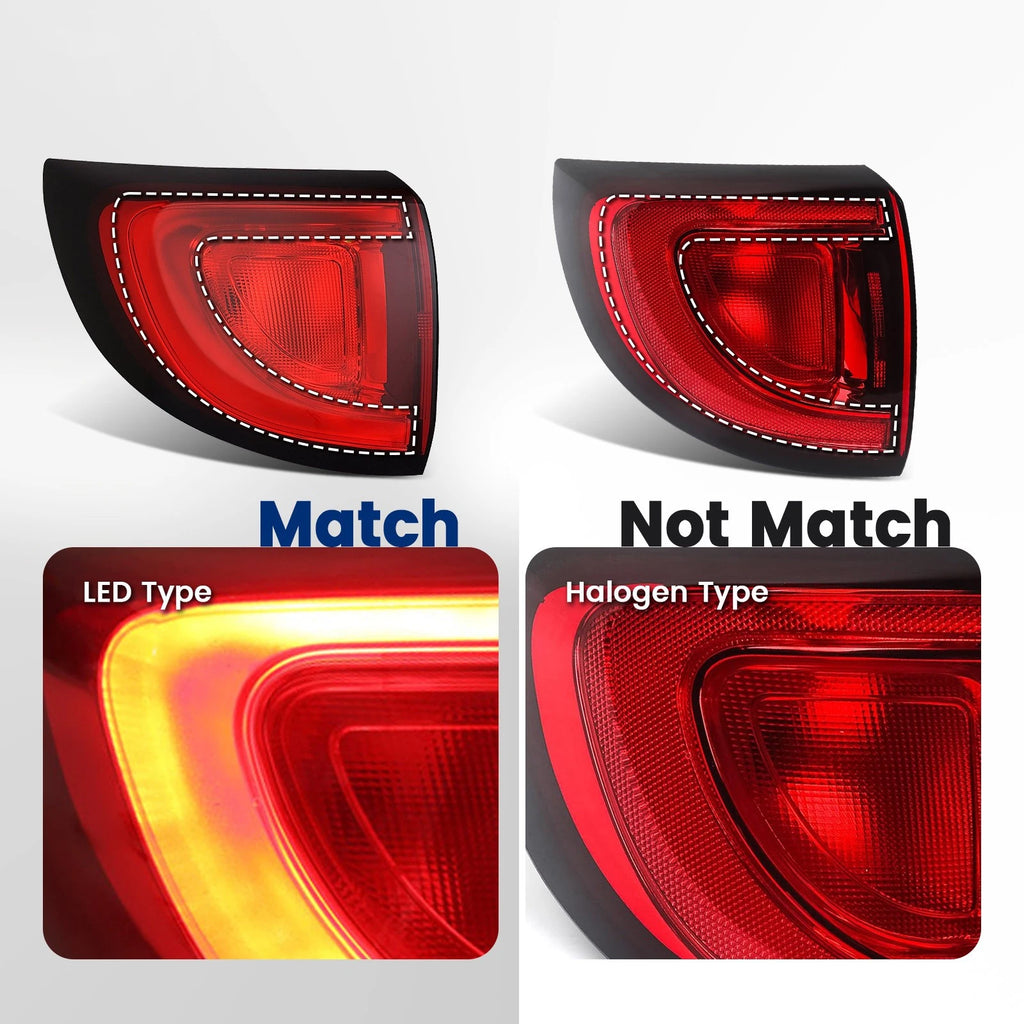 LED Tail Light for Chrysler Pacifica (2017–2020) Left Driver Side Outer